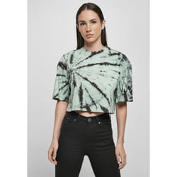 T-shirt femme grandes tailles Urban Classics oversized cropped tie dye