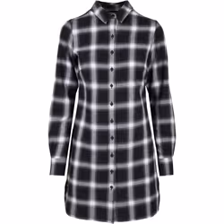 Robe chemise à carreaux en coton femme Urban Classics