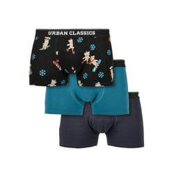 boxers grandes tailles Urban Classics organic x-mas (x3)