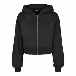 Sweatshirt à capuche courte zippée femme Urban Classics Oversized