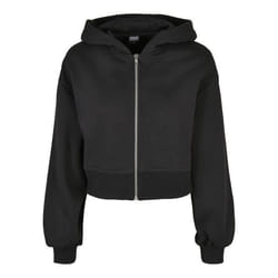Sweatshirt à capuche courte zippée femme Urban Classics Oversized