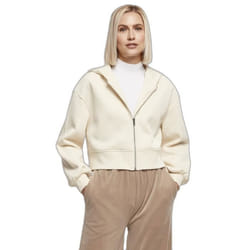 Sweatshirt à capuche courte zippée femme Urban Classics Oversized GT