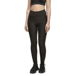 Legging taille haute femme Urban Classics Honeycomb - noir - S