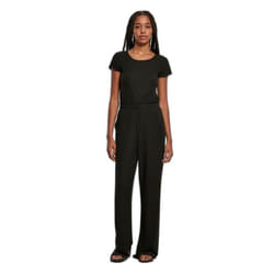 Combinaison côtelée large femme Urban Classics - noir - XS