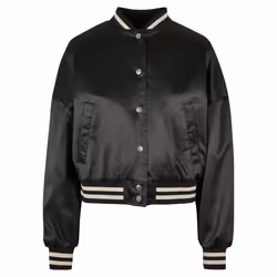 Blouson court en satin oversize femme Urban Classics College