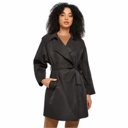 Manteau en nylon froissé femme Urban Classics Minimal Trench Coat