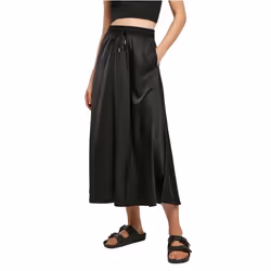 Jupe midi en satin femme Urban Classics
