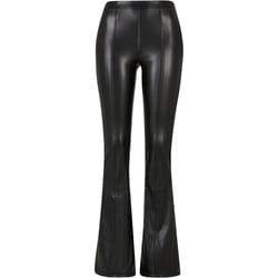 Pantalon évasé en cuir synthétique femme Urban Classics
