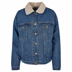 Veste en jean à col sherpa oversize femme Urban Classics GT
