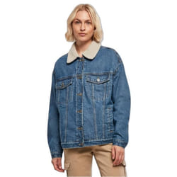 Veste en jean à col sherpa oversize femme Urban Classics GT