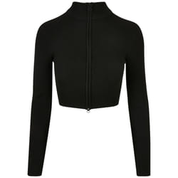Cardigan zippé court en tricot côtelé femme Urban Classics