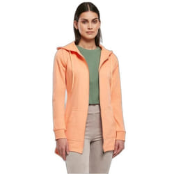Sweatshirt à capuche long zippé femme Urban Classics