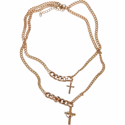 Collier femme Urban Classics Various Chain Cross