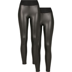 leggings taille haute simili cuir femme Urban Classics (x2)