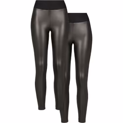 leggings taille haute simili cuir femme Urban Classics (x2)