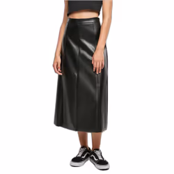 Jupe mi-longue cuir synthétique femme Urban Classics