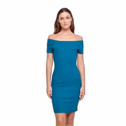 Robe côtelé à épaule dénudées femme Urban Classics