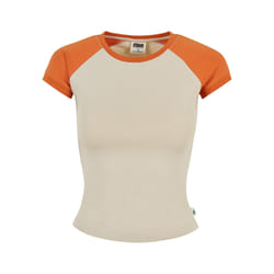 T-shirt rétro court extensible femme Urban Classics Organic