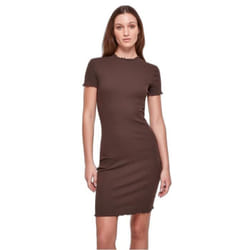 Robe t-shirt côtelée grandes tailles femme Urban Classics