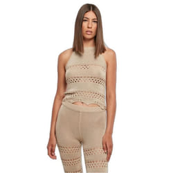 Débardeur court tricot au crochet femme Urban Classics