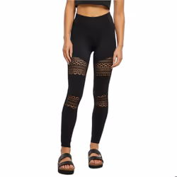 Legging incrusté de dentelle au crochet femme Urban Classics - M