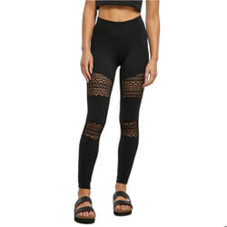 Legging incrusté de dentelle au crochet femme Urban Classics - M