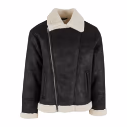 Veste moto en peau de mouton Urban Classics