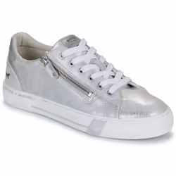 Baskets basses Mustang Femme gris - Mustang - Zip - Blanc - Argent - Adulte