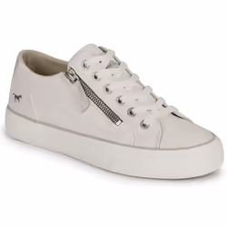 Baskets basses Mustang Femme blanc - Mustang - Synthétique - Femme - Blanc - Lacets