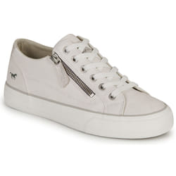 Baskets basses Mustang Femme blanc - Mustang - Synthétique - Femme - Blanc - Lacets