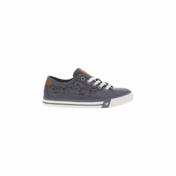 Baskets basses Mustang Femme bleu - MUSTANG - Textile - Femme - Plat - Lacets