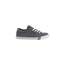 Baskets basses Mustang Femme bleu - MUSTANG - Textile - Femme - Plat - Lacets