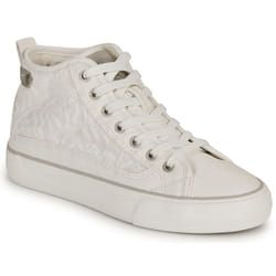 Baskets Femme - MUSTANG - 1272502 Blanc - Talon plat - Fermeture à zip - Bout rond