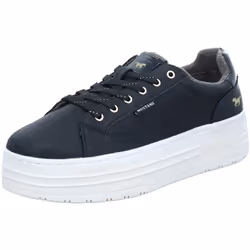 Baskets - MUSTANG - Noir - Plateforme - Talon 5 cm - Semelle blanche