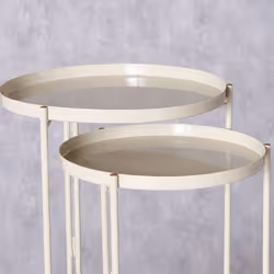 Boltze Drago Table pour plantes Forme arrondie 3 pieds