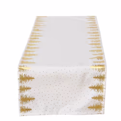 Boltze 2049732, Rectangulaire, Or, Blanc, Polyester, Lavage à la main/lavage à la machine, 30 °C, 396 mm