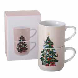 Boltze 2050609, Régler, 0,34 L, Multicolore, Vitrocéramique, Porcelaine, Mug, Universel