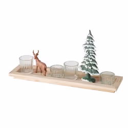 Boltze 2051835, Rectangle, Verre, Panneaux MDF, Plastique, Polyrésine, pierre, Bois, Transparent, Bois, 110 mm, 420 mm, 220 m ...