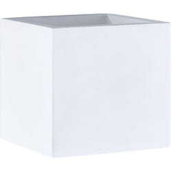 Paco Home - Applique Intérieur Couloir Cube Lampe Lumière Indirecte Effet Up-Down G9 Sans ampoules, Plâtre blanc