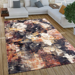 Paco Home Tapis Salon Vintage Industriel Poils Courts Rouille 60x100 cm, Multicolore 7