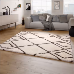 L'élégance ne doit pas forcément être associée à de l'inconfort. Les tapis à longs poils moelleux de cette collection témoign ...