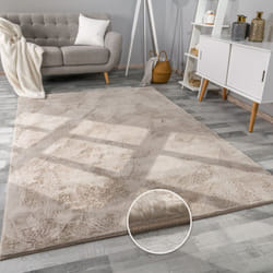 Paco Home - Tapis Salon En Fausse Fourrure Pelucheux Hautes Mèches Doux Plusieurs Couleurs Beige, 240x340 cm