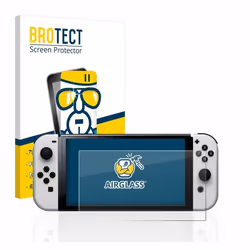 BROTECT Film Protecteur Verre 9H pour Nintendo Switch OLED-Modell [Anti-Rayures Transparent]