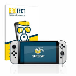 BROTECT Film Protecteur Verre 9H pour Nintendo Switch OLED-Modell [Anti-Rayures Transparent]