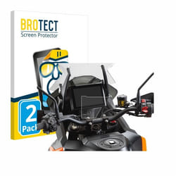 BROTECT Protection Ecran pour KTM 1290 Super Adventure S / R 2021 (2 Pièces) - Film Protection Ultra Clair