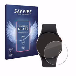 Savvies Verre Trempé pour Samsung Galaxy Watch 4 (40mm) Vitre Protection Ecran Film Trempé de Verre Dureté 9H