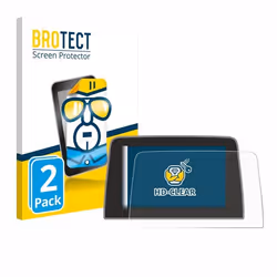 BROTECT Protection Ecran pour Ford Fiesta ST 2017-2021 SYNC 3 8 (2 Pièces) - Film Protection Ultra Clair