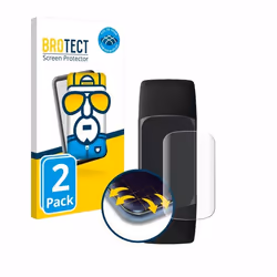 BROTECT Protection Intégrale 3D Incurvé pour Fitbit Charge 5 (2 Pièces) - Couverture Complète Film Protection Écran
