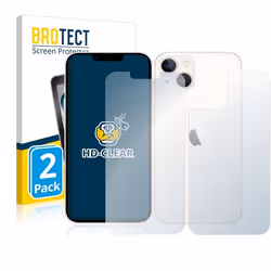 BROTECT Protection Ecran pour Apple iPhone 13 (Avant+Arrière) (2 Pièces) - Film Protection Ultra Clair