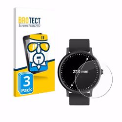 BROTECT Verre Trempé pour Montres (Circulaire ø: 37 mm) (3 Pièces) Film Protection Ecran 9H